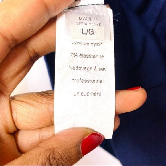 TORN BY RONNY KOBO BLOCK COLOUR BODYCON LONG SLEEVES ROUND NECK STRETCH LARGE - Picture 10 of 11